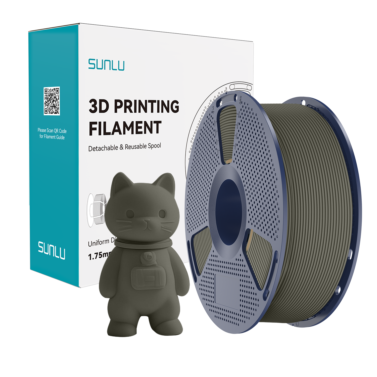 Sunlu PLA Matte Filament (1KG) Clay